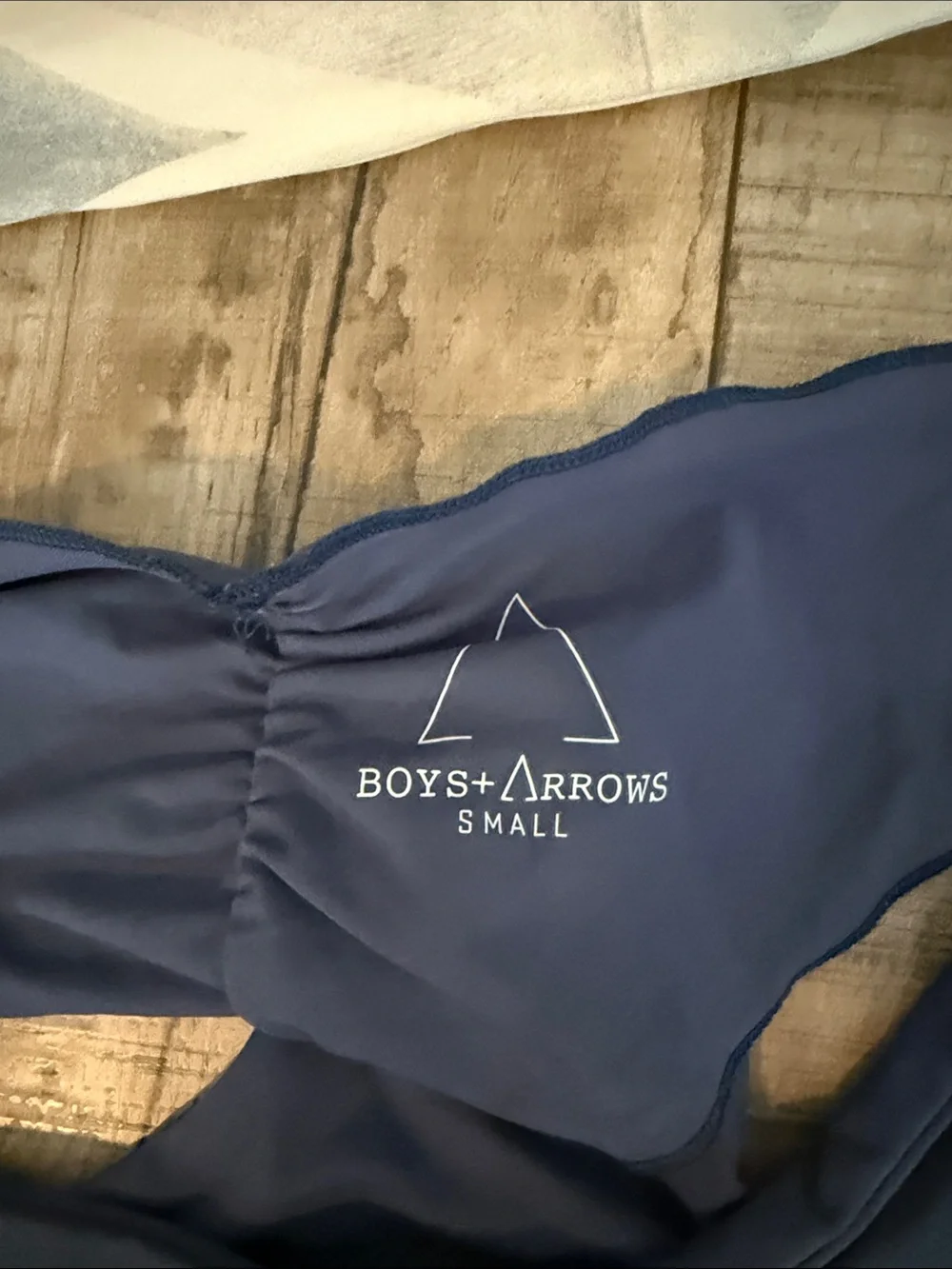 Boys and arrows Two-Piece Women's Swim Set - Cream stingray  Top & Navy Bottom